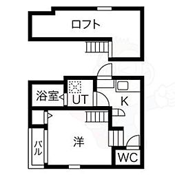 フォレストヒルズ 1Kの間取図画像
