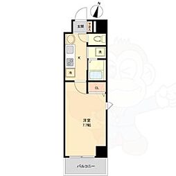 willDo勝川 1Kの間取図画像