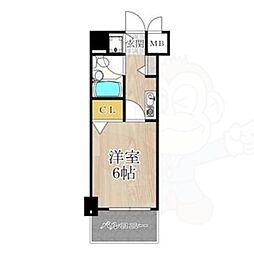 OHD今池 1Kの間取図画像