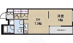 フォレスト久屋公園 1DKの間取図画像
