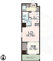 仮)名西一丁目マンション 8階/-