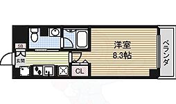 パークアクシス名古屋山王 1Kの間取図画像