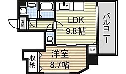 グラマシー城見通 1LDKの間取図画像