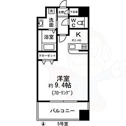 アンナマリーダイギ 1Kの間取図画像