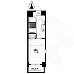 サウスパーク泉 1Kの間取図画像