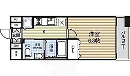 ラヴィ・アン・ローズ 1Kの間取図画像
