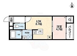 Ciel Bleu野萩(シエルブルーヤハギ) 3階/-
