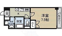 アマーレ葵 1Kの間取図画像