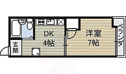 グリーンハイツ今池 1Kの間取図画像