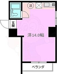 メゾンパール泉 1DKの間取図画像