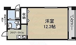 リバーフロントレジデンス 1Kの間取図画像