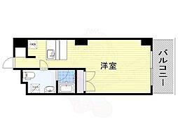 スクエア名駅南 ワンルームの間取図画像