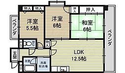 モネ水草 3LDKの間取図画像