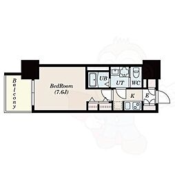 S-RESIDENCE堀田 1Kの間取図画像