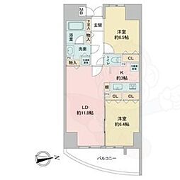 さくらヒルズフジミ 2LDKの間取図画像