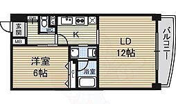 ブルームライフ今池 1LDKの間取図画像