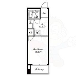 第2吉川屋ビル 1Kの間取図画像