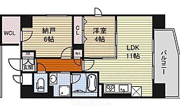 サンエスケーイワタ名城 1SLDKの間取図画像