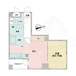アーバンラックス今池 1LDKの間取図画像