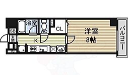 ベレーサ名駅ウエスト 1Kの間取図画像