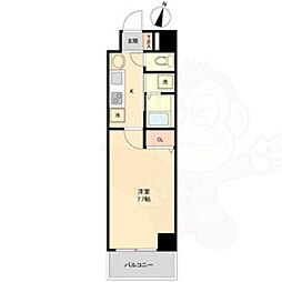 willDo勝川 1Kの間取図画像