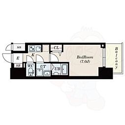 S-RESIDENCE上前津駅前 1Kの間取図画像