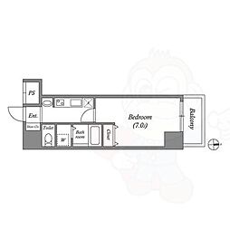 レジデンス名古屋千代田 1Kの間取図画像