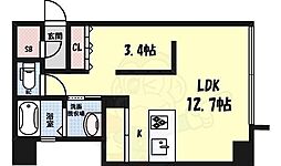 コレクション名駅3 1LDKの間取図画像
