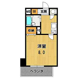 サムティ上堀川 1Kの間取図画像