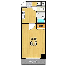 メゾンHIKOYA 3階1Kの間取り