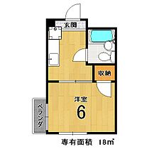 ハイム鴻の巣 305 ｜ 京都府京都市伏見区深草直違橋４丁目（賃貸マンション1K・3階・18.00㎡） その2