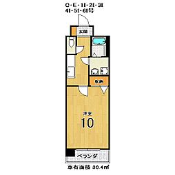 メゾンダンディ 1Kの間取図画像