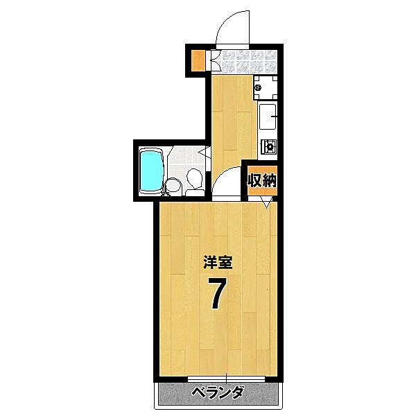 ブレアコート北山 202｜京都府京都市左京区下鴨北芝町(賃貸アパート1K・2階・22.62㎡)の写真 その2