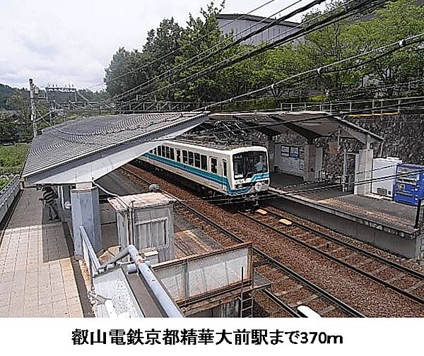 画像14:叡山電鉄京都精華大前駅まで370m