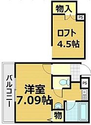 間取図画像 1K