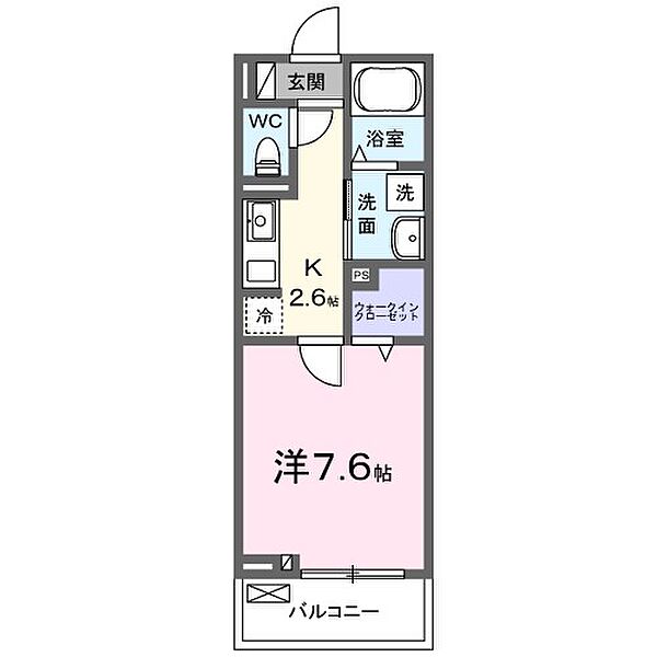 フランあおい 202｜京都府京都市左京区下鴨塚本町(賃貸アパート1K・2階・27.66㎡)の写真 その2