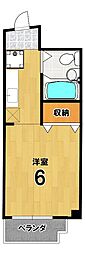 レーヴェンスクラフト ワンルームの間取図画像