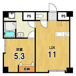 きんこん館 1LDKの間取図画像