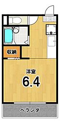 葵ハイツ ワンルームの間取図画像