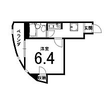 ホワイトグリーン6号館 202 ｜ 京都府京都市右京区西京極郡町（賃貸マンション1K・2階・16.00㎡） その2