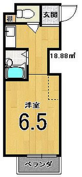 スクリーン28 202｜京都府京都市右京区西院東貝川町(賃貸マンション1R・2階・18.88㎡)の写真 その2