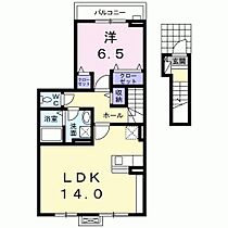 メゾンドヤマダII  ｜ 京都府京都市西京区山田南山田町（賃貸アパート1LDK・2階・52.96㎡） その2