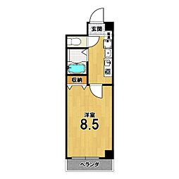 レ・タン・ドゥ・ラ・メールCK4 1Kの間取図画像