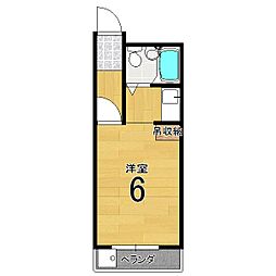 ハイツ梅田 1Kの間取図画像
