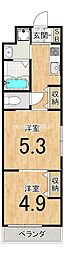 ARCOBALENO KYOTO NISHIKYOGOKU 2Kの間取図画像
