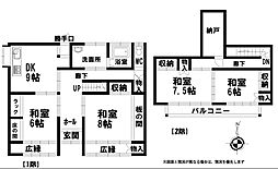 那須烏山市興野882-15 2階4DKの間取り