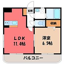 Y＆M ディア古河 II  ｜ 茨城県古河市本町1丁目（賃貸マンション1LDK・1階・40.75㎡） その2