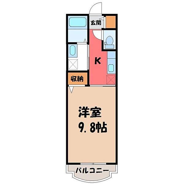 マンションあかやま ｜茨城県古河市東1丁目(賃貸マンション1K・1階・30.66㎡)の写真 その2