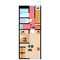 nogiふじ  ｜ 栃木県下都賀郡野木町大字丸林（賃貸アパート1K・2階・25.20㎡） その2