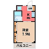 サンハイツ花垣  ｜ 栃木県小山市花垣町2丁目（賃貸マンション1K・3階・25.47㎡） その2